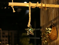 Led hanging glass decoration