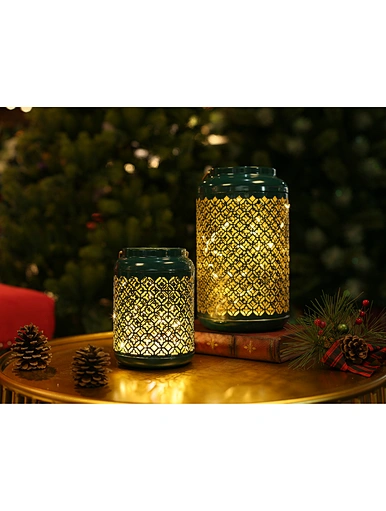 LED metal lantern