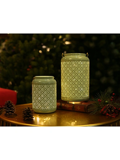 LED metal lantern