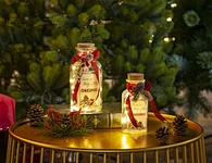 Glass sticker bottle with string light