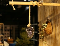 Led hanging glass decoration