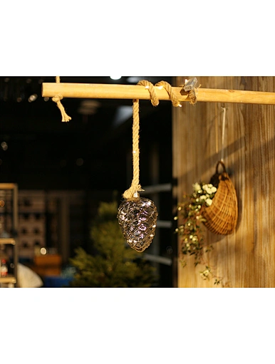 Led hanging glass decoration