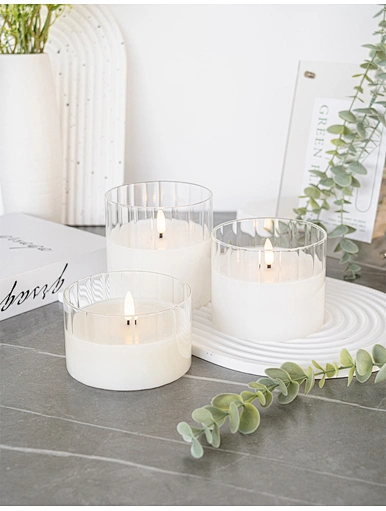 led candle glass light  led light