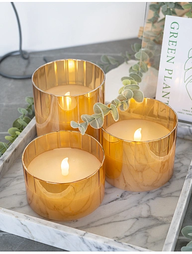 jelly wax candle glass