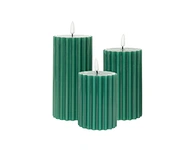LED shaped wax candle