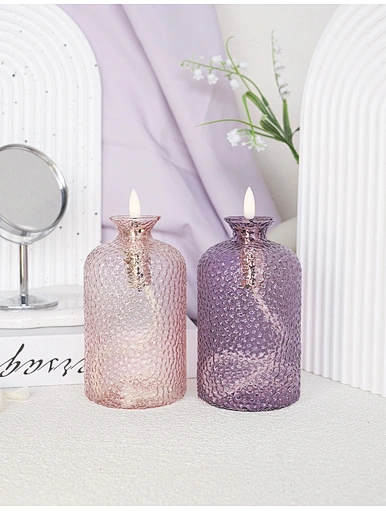 led candle glass light  led light