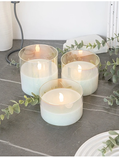 led flameless wax candles