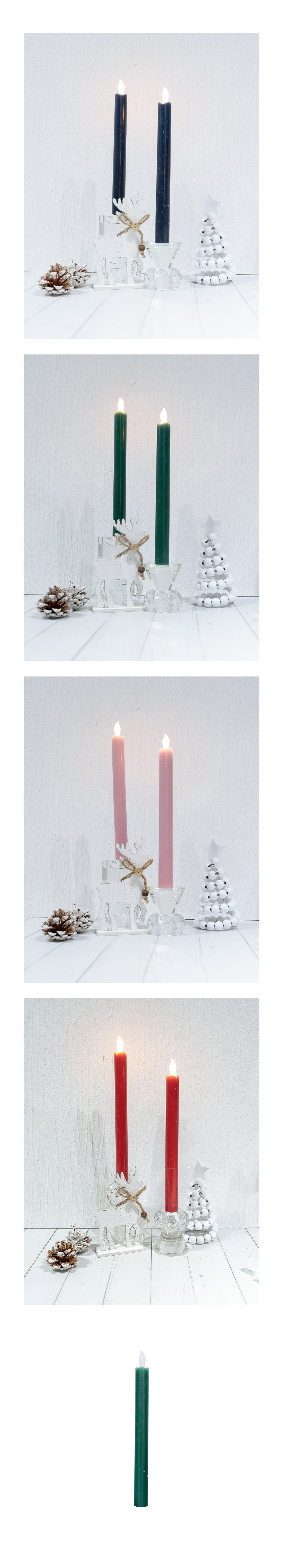 LED holiday festival candle 3D flame