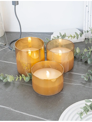 wax candle glass
