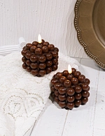 glass bubble candle holder