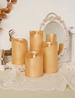 LED holiday swing wax candle