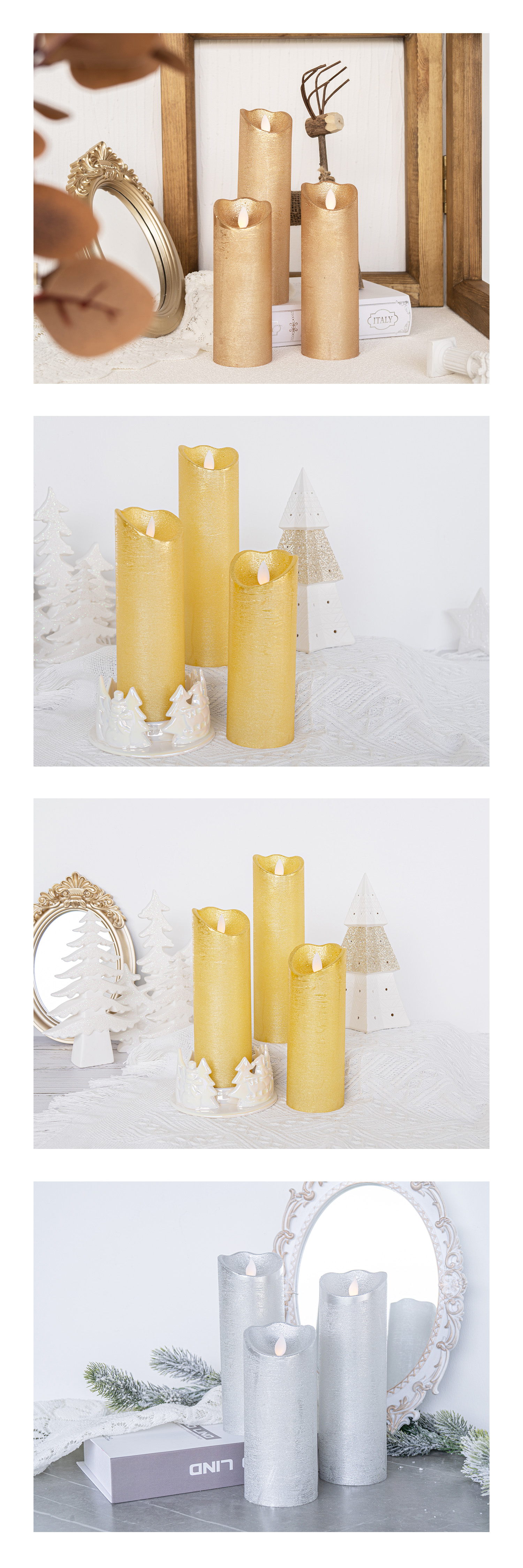 LED swing waving candle