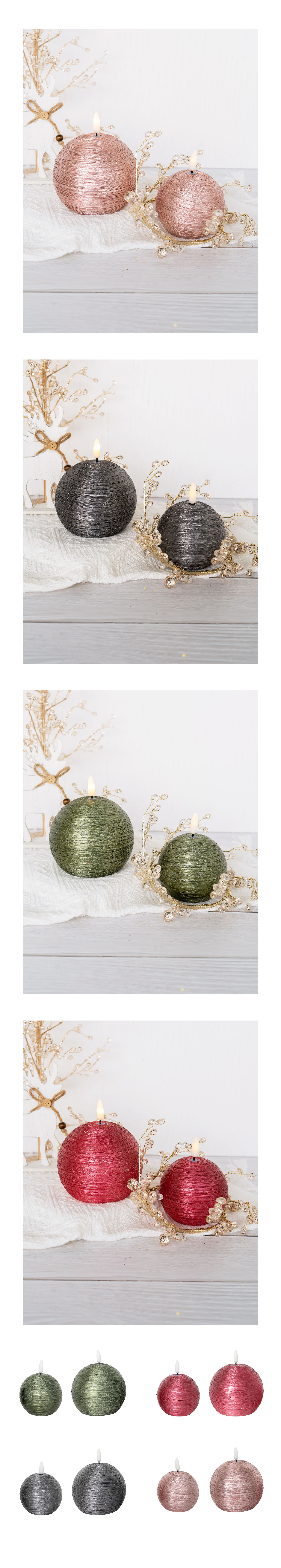 LED holiday festival shaped candle 3D flame