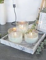 flameless led wax candles