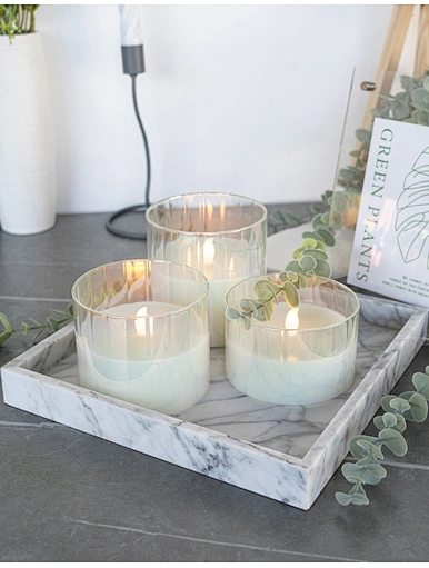flameless led wax candles