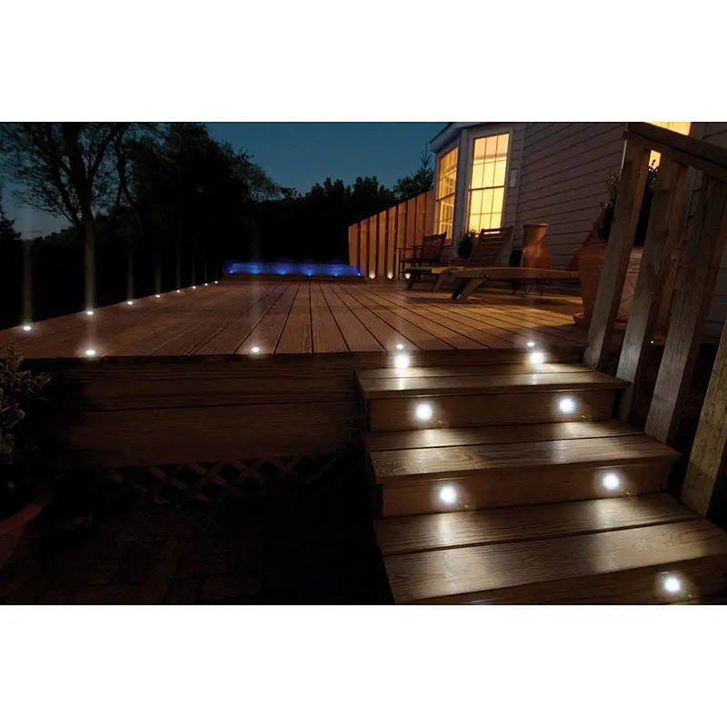 garden light night landscape buried 4 pcs leds IP68 waterproof outdoor use solar ground light