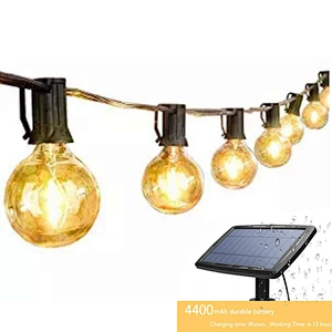Sunbonar 25 leds  G40 lights garden village house lighting   amazon best seller Solar outdoor string light