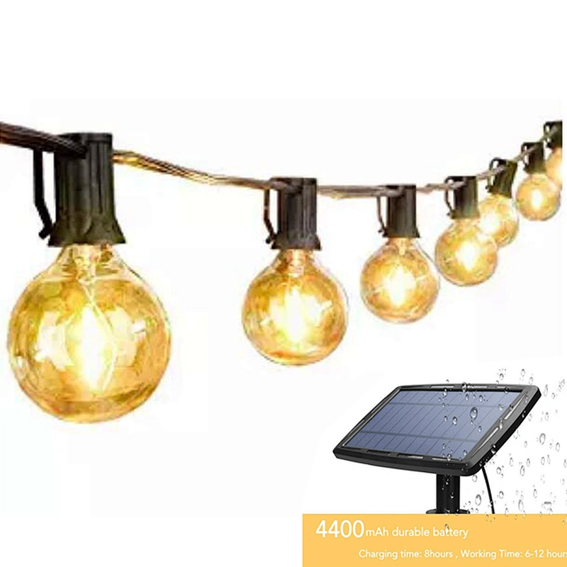 Sunbonar 25 leds  G40 lights garden village house lighting   amazon best seller Solar outdoor string light