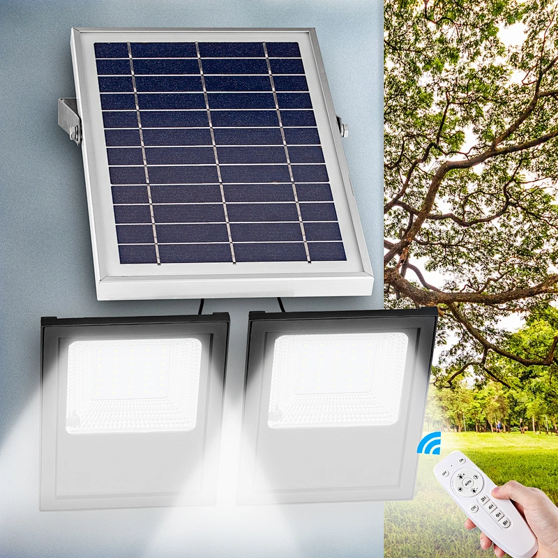 Solar Flood Lights FLAG LIGHTS LED Dusk to Dawn Solar Lights Outdoor Smart Remote Control Solar Powered Flood Light Solar Security Light for Yard Shed Pool Sign Barn Roof Garage