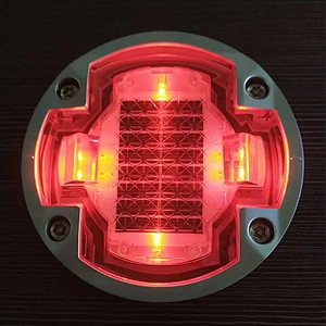 IP68 Aluminum High brightness Reflector LED Cat Eye Driveway Pavement Marker  Solar Road stud solar pavement marker Underground Traffic Light