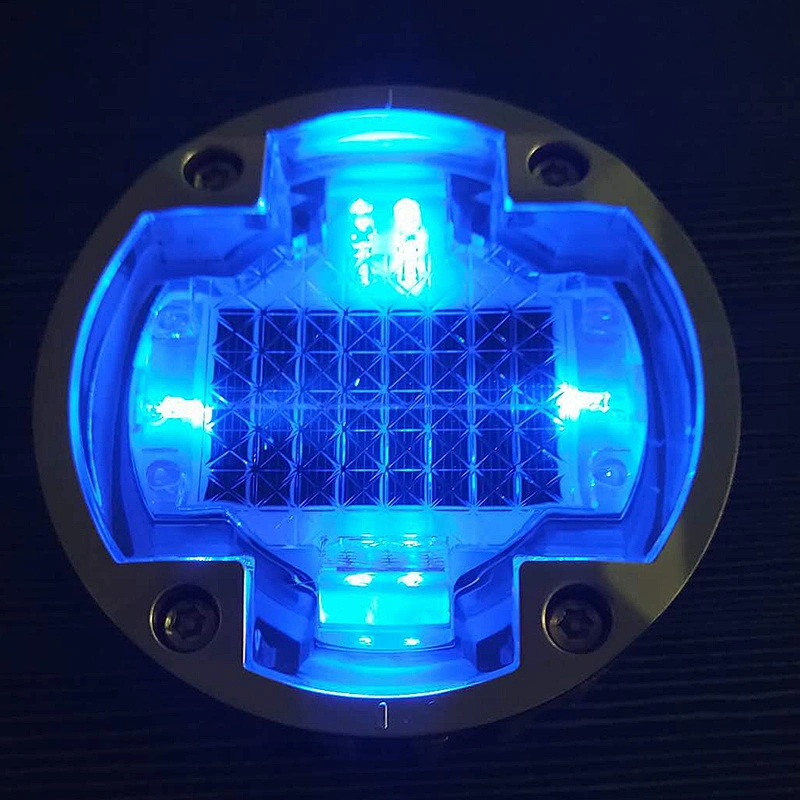 IP68 Aluminum High brightness Reflector LED Cat Eye Driveway Pavement Marker  Solar Road stud solar pavement marker Underground Traffic Light