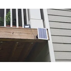 Sunbonar 60LEDS Dual color solar flood light USA client Sam feedback