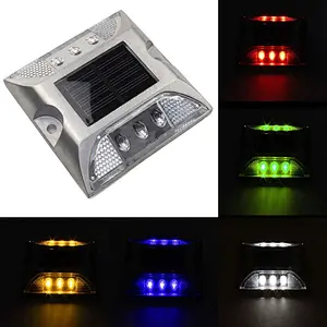 Solar Lights Outdoor Pool Fountain Pathway IP68 Waterproof LED Dock Lights Landscape Light Solar Deck Light solar  road studs
