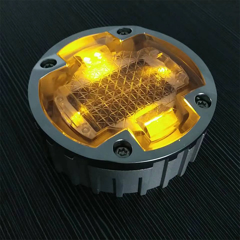 IP68 Aluminum High brightness Reflector LED Cat Eye Driveway Pavement Marker  Solar Road stud solar pavement marker Underground Traffic Light