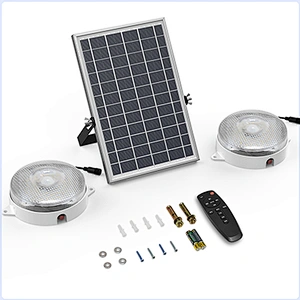 Sunbonar Solar ceiling Lights Indoor Motion Sensor, Brighter 3200K/4000K/6000K 5 Work Modes Solar Powered Pendant Lights Outdoor Home with Remote & Memory,120LED Daytime Available IP65 Dimmable Barn Lamp