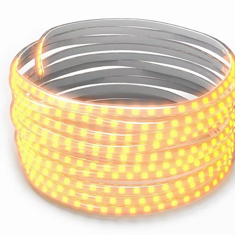 Sunbonar Solar LED Strip Lamp IP65 Waterproof Flexible Neon Lamp, Used for Outdoor Stairs Balcony Fence Courtyard Decoration (Warm Light and MIX light)