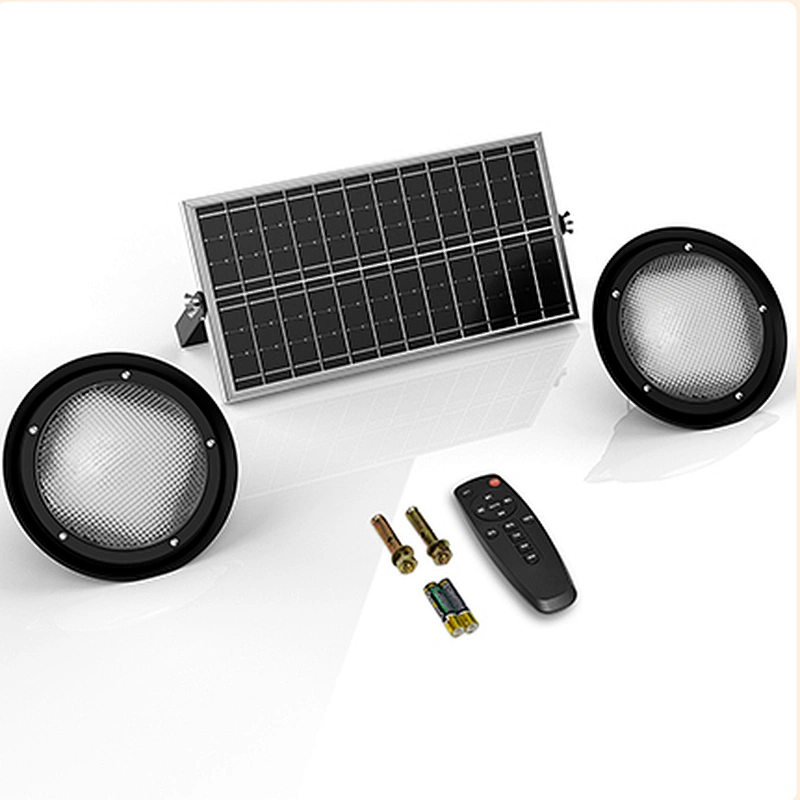 Solar Pendant Lights Indoor Outdoor with Remote Control, 120LEDs Solar Powered Shed Light IP65 Waterproof for Home Barn Chicken Coop Gazebo(Tricolor Light)