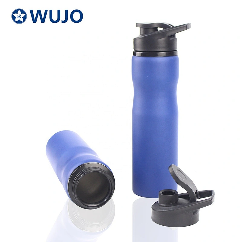Magfrasco custom 750ml  stainless steel  blue single wall metal water bottle