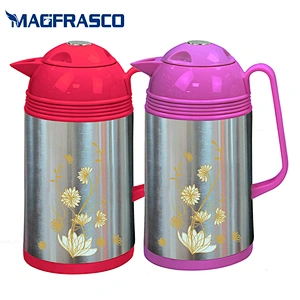 Bulk Sale Eco Friendly OEM Glass Refill Arabic Stainless Steel Coffee Pot with Custom Decal