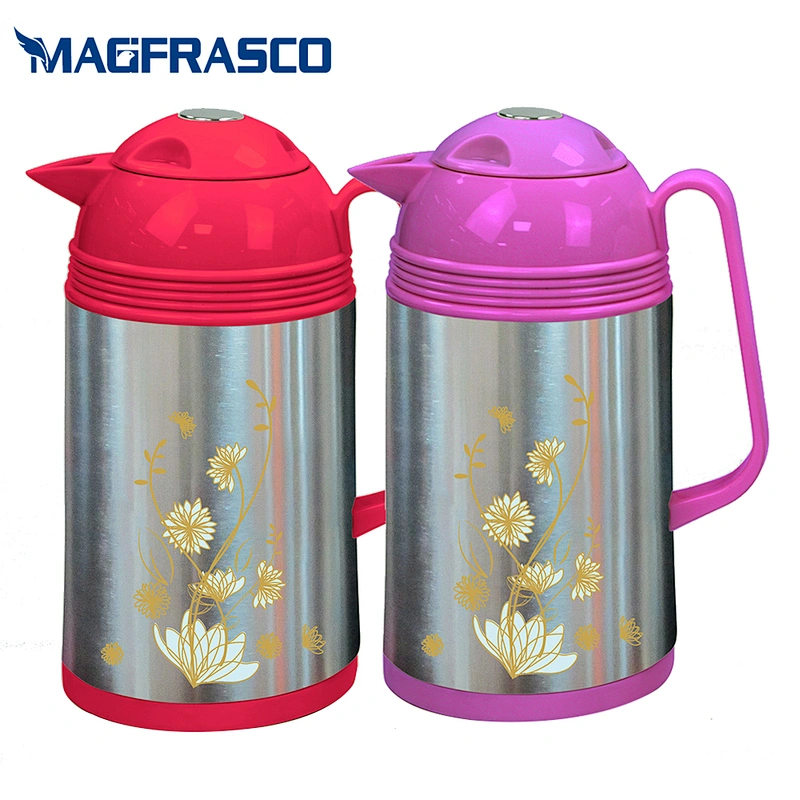 Bulk Sale Eco Friendly OEM Glass Refill Arabic Stainless Steel Coffee Pot with Custom Decal