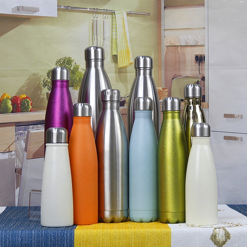 OEM Factory Sports Coffee Red Double Wall Vacuum Stainless Steel Insulated Water Bottle