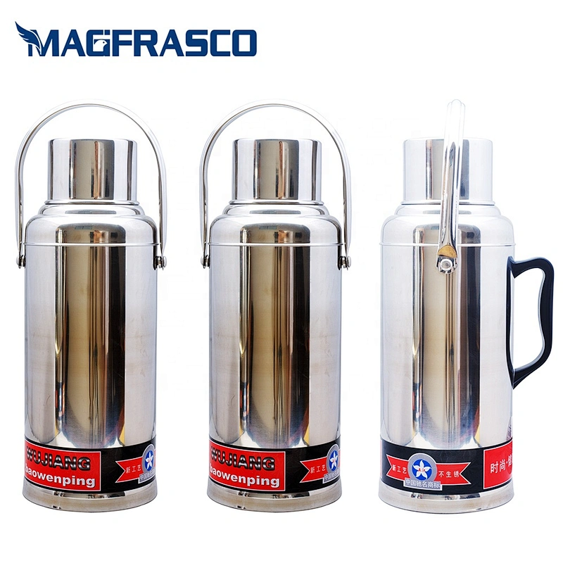 Factory 2L 3.2L SONCAP  Custom Water Insulated Stainless Steel vacuum flask with Glass Refill Inner