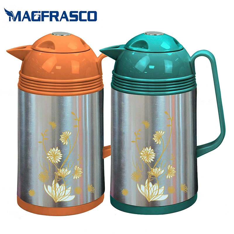 Bulk Sale Eco Friendly OEM Glass Refill Arabic Stainless Steel Coffee Pot with Custom Decal