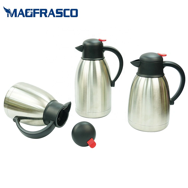 Silver Restaurant Hotel Inside Outside Stainless Steel Arabic Coffee Pot Tea Pot Thermos Vacuum Flask