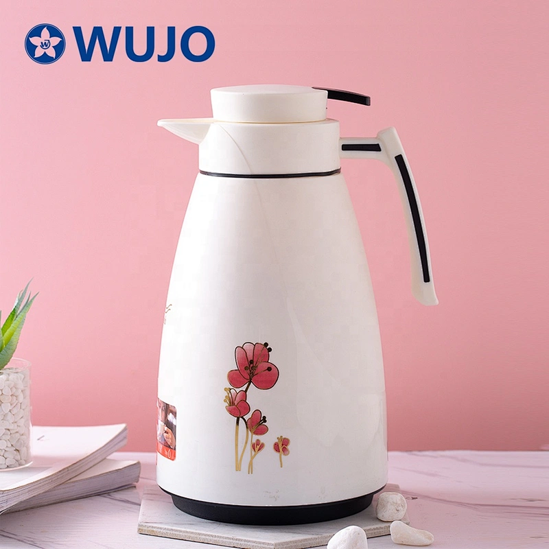 1L  1.5L wholesale custom printing  glass liner arabic vacuum water flask coffee pot tea pot