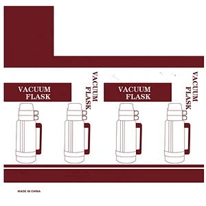 1L 1.8L Travel Plastic Chile Nigeria Custom Logo Termos Vacuum Flask Coffee Thermos with Double Cups