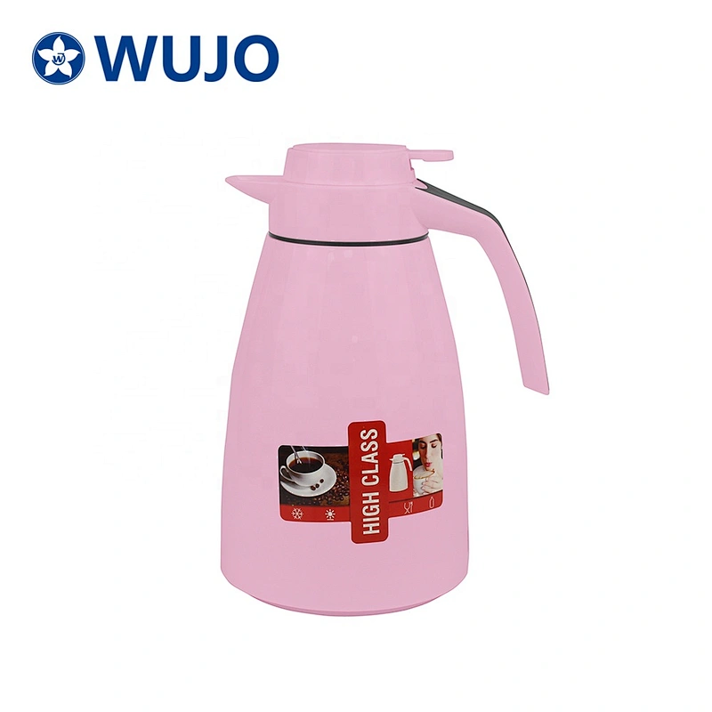 WUJO 2L glass refill arab white filter infuser plastic coffee thermos tea pot