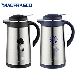 Wholesale Dallah Coffee Thermos Insulated Thermal  Glass Refill Vacuum Flask with Stainless Steel Body