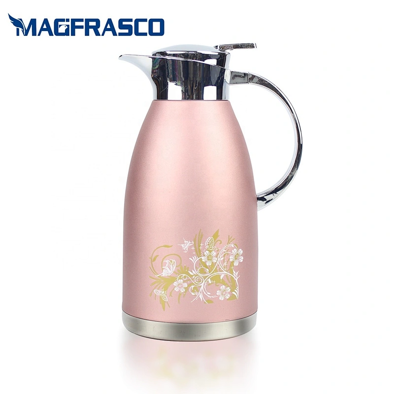 Factory Vacuum Keep Hot Cold Inner Wall Out Wall Stainless Steel Saudi Turkish Thermal Arab Coffee Pot