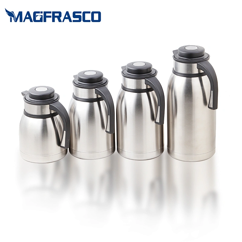 OEM 1.2L 1.5L 2.0 Liters Custom Capacity Logo Stainless Steel Thermal Arab Printed Double Wall Coffee Pot