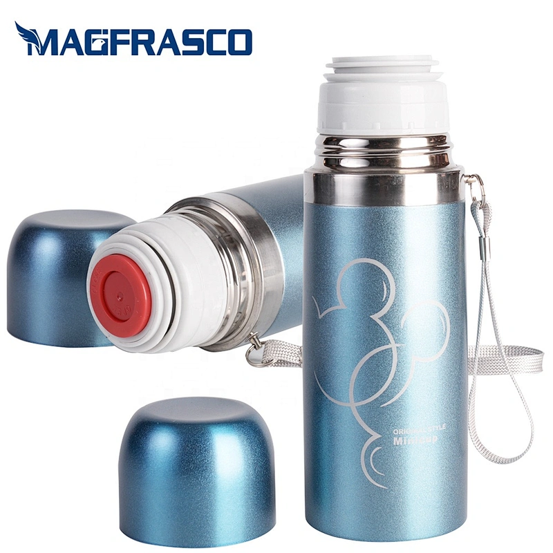 Factory Eco Friendly Mikey Keep Cold Hot Vacuum Double Wall Stainless Steel Bottle with Rope