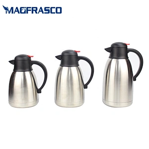 Silver Restaurant Hotel Inside Outside Stainless Steel Arabic Coffee Pot Tea Pot Thermos Vacuum Flask