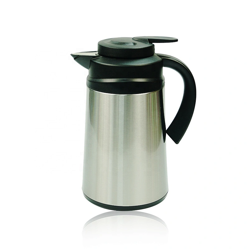 1L 1.3L 1.6L 1.9L custom wholesale double wall stainless steel coffee pot with glass liner