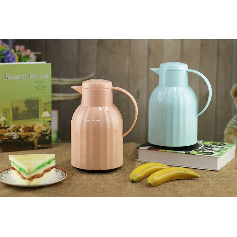 Factory Chinese Thermos 1L 1.5L Arab Plastic Body Flask Turkish Coffee Pot  with Glass Inner