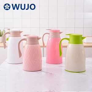WUJO 1L 1.3L 1.6L 1.9L  glass refill vacuum insulated thermal tea and coffee pot