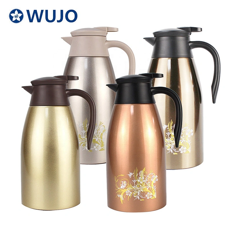 2021 NEW arabian style double wall airline hotel tea thermal flask stainless steel coffee pot